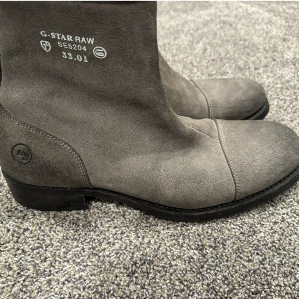 G-Star Raw Gray Suede Boots